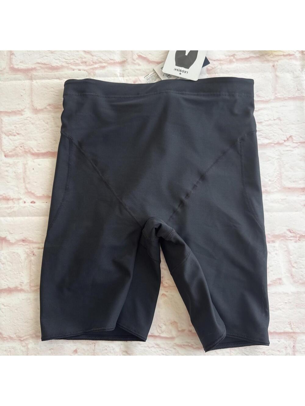 Leonisa Black Compression Butt Lifter Shaper Shapewear Shorts L Large NWT